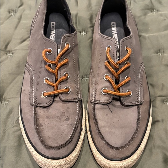 Converse Men's Charcoal and Tan Sneakers - Picture 1 of 6